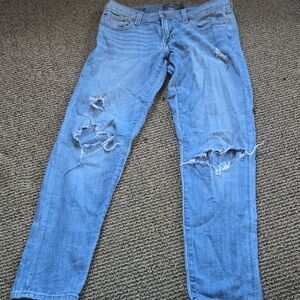 Lucky Brand Sienna Slim Boyfriend Distressed Blue Denim Skinny Jeans💫